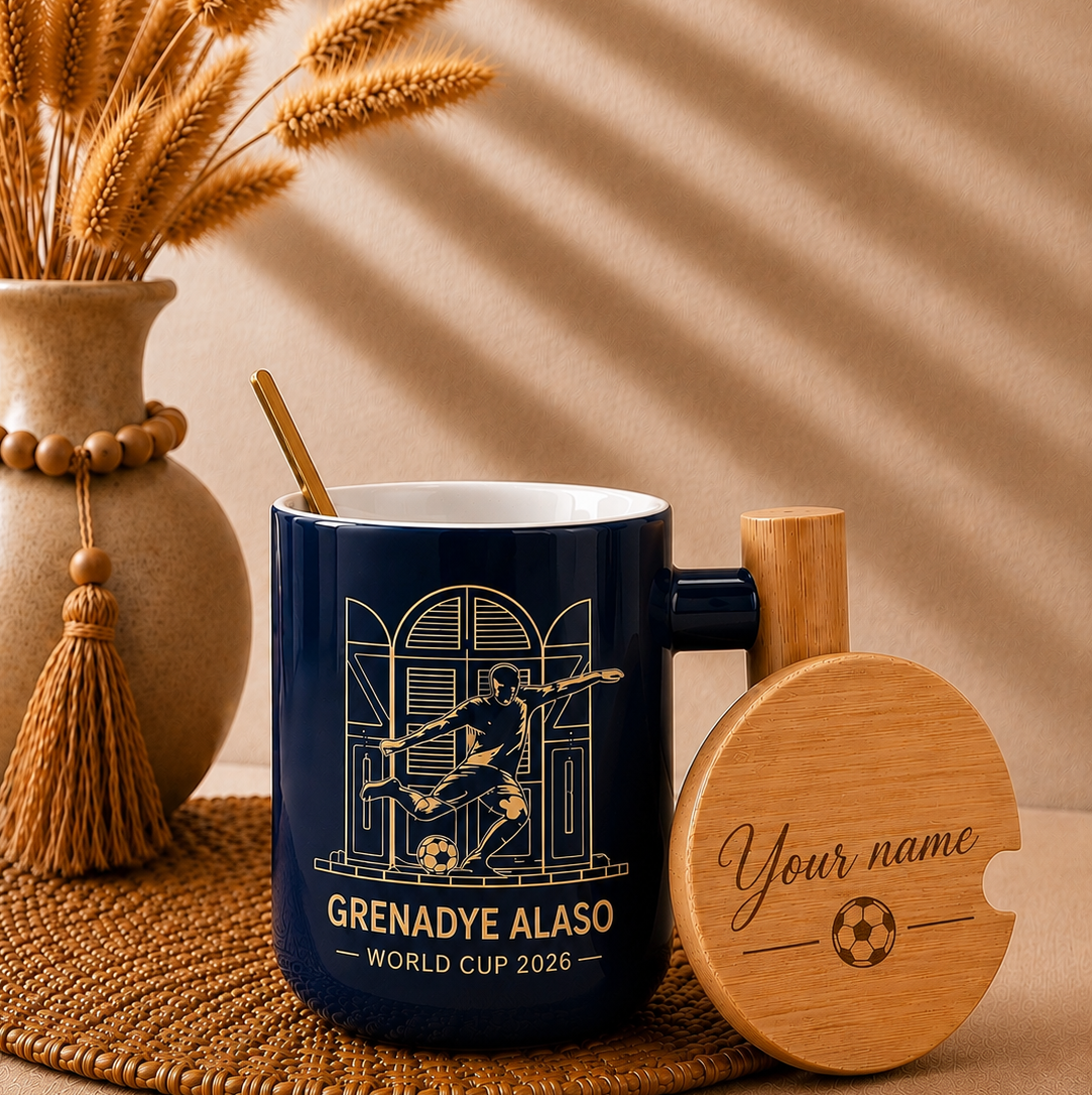 Pre-order Grenadye Alaso World Cup 2026 Mug ðŸ‡ðŸ‡¹âš½ Navy Blue