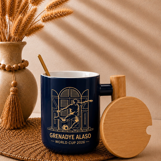Pre-order Grenadye Alaso World Cup 2026 Mug 🇭🇹⚽ Navy Blue