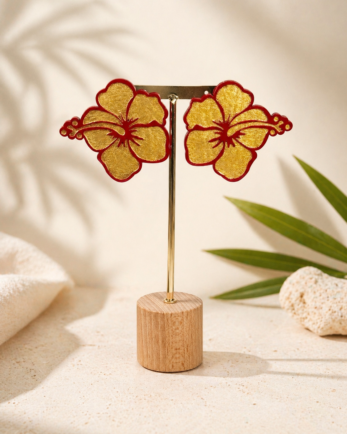 Hibiscus (Choublak) Earrings - Akajou