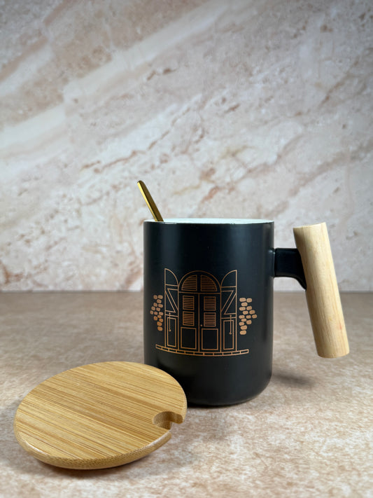 Akajou Ceramic Mug- Black - Akajou