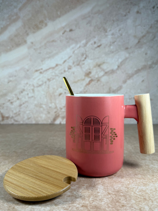 Akajou Ceramic Mug- Coral - Akajou