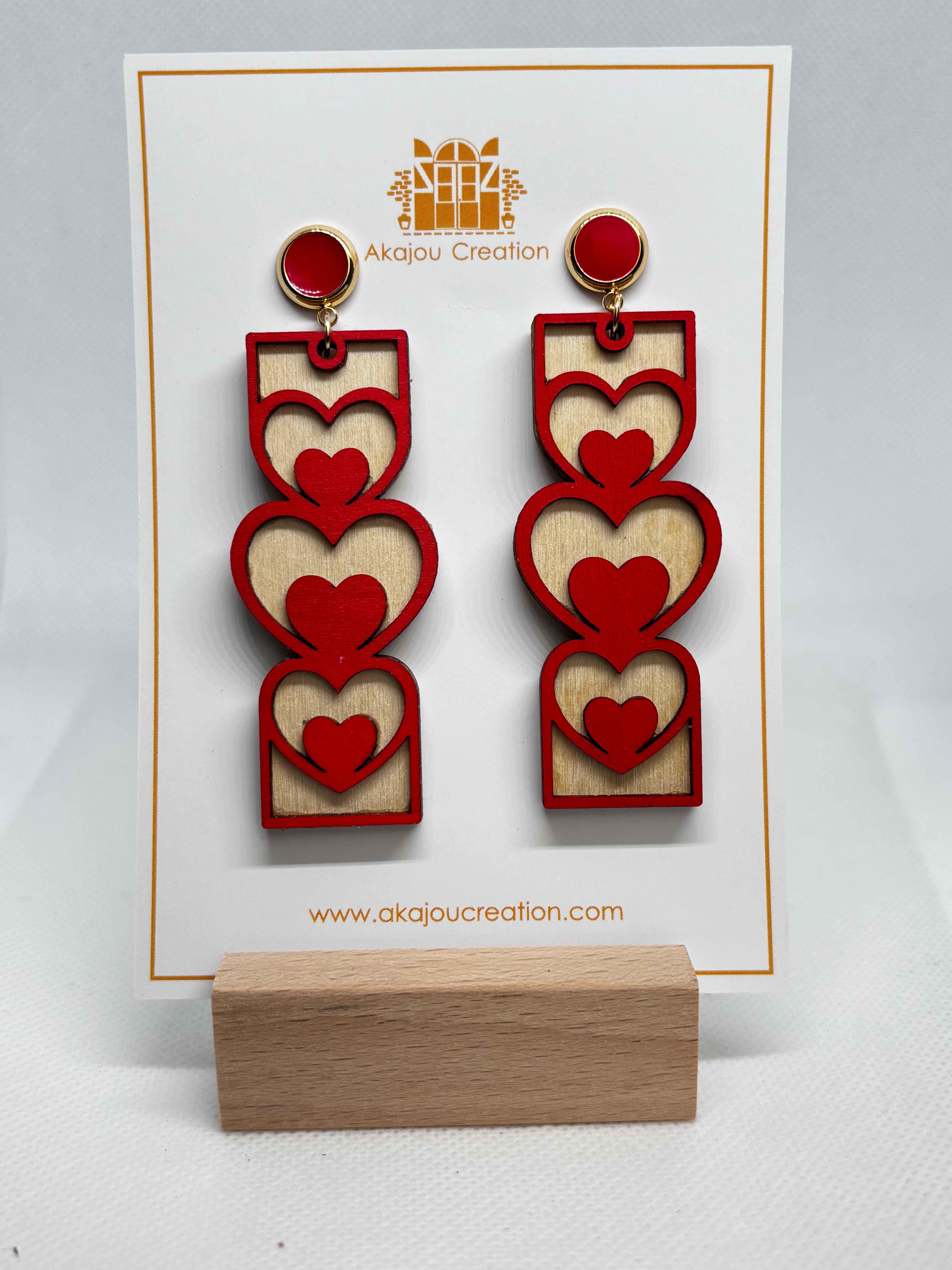 Cœur Enchanté Earrings - Akajou