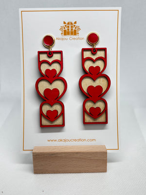 Cœur Enchanté Earrings - Akajou