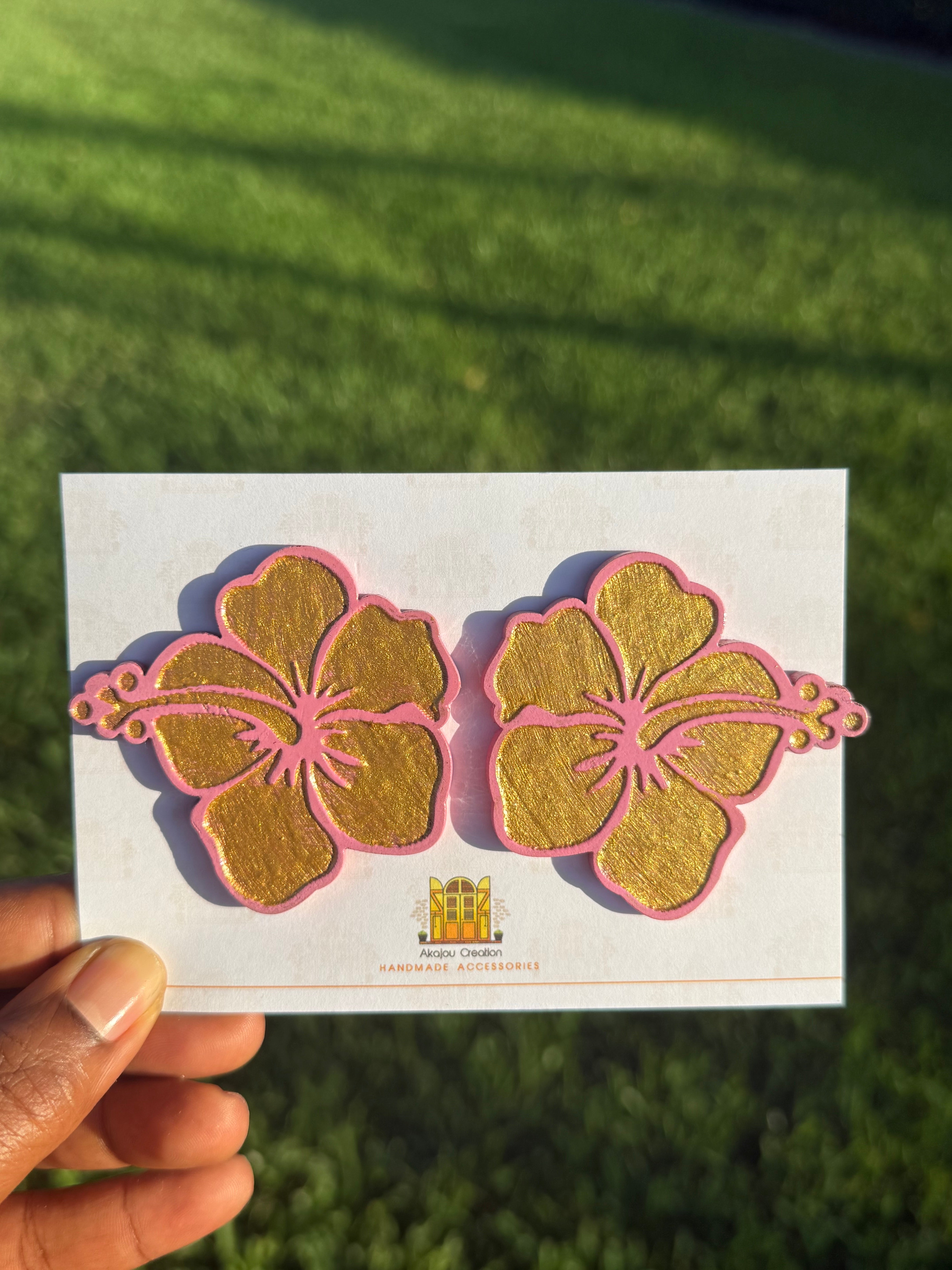 Hibiscus (Choublack) Earrings