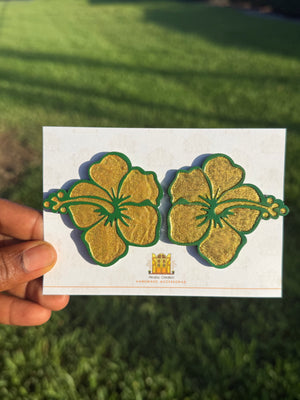 Hibiscus (Choublack) Earrings