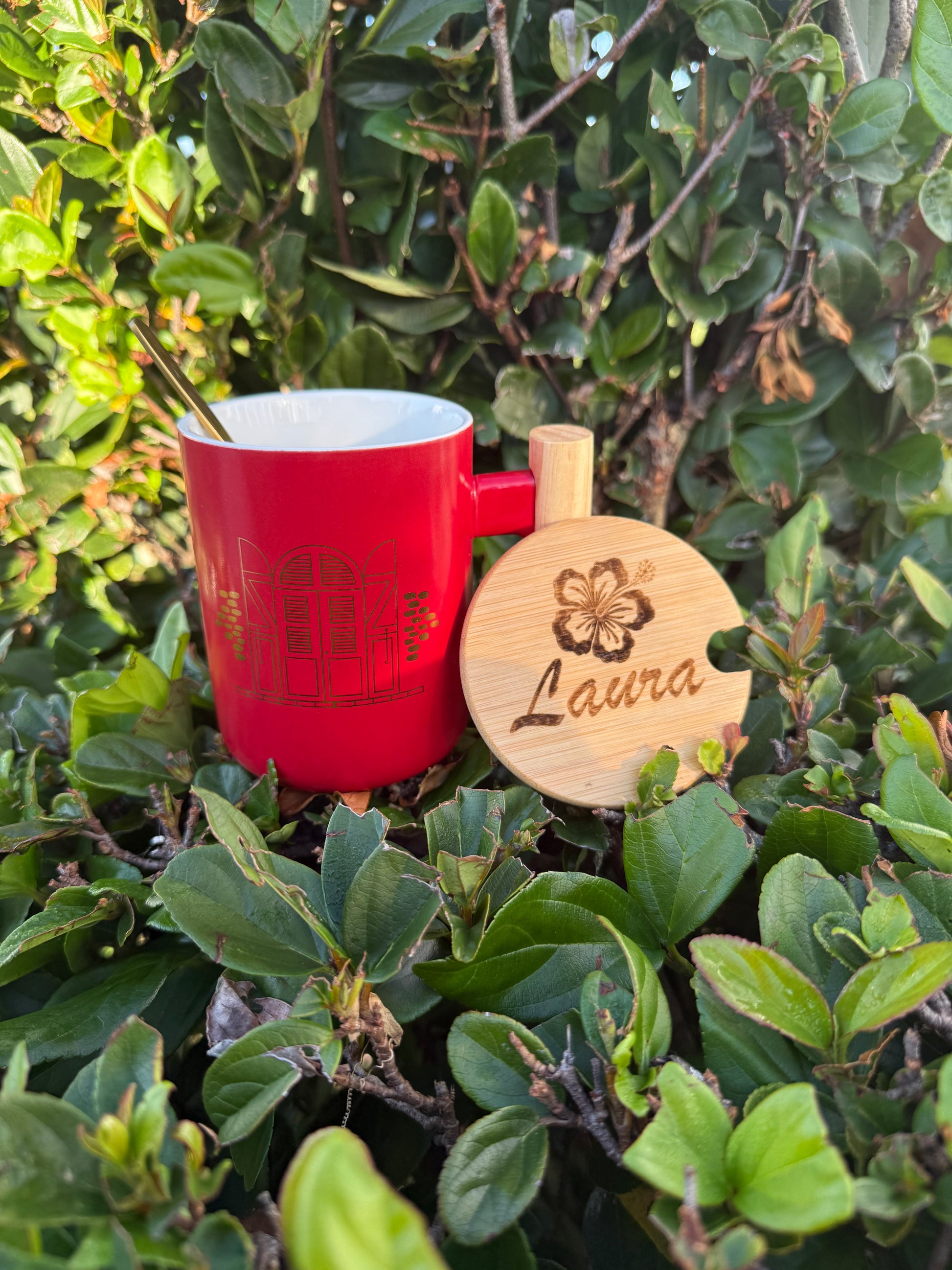 Akajou Ceramic Mug- Burgundy - Akajou