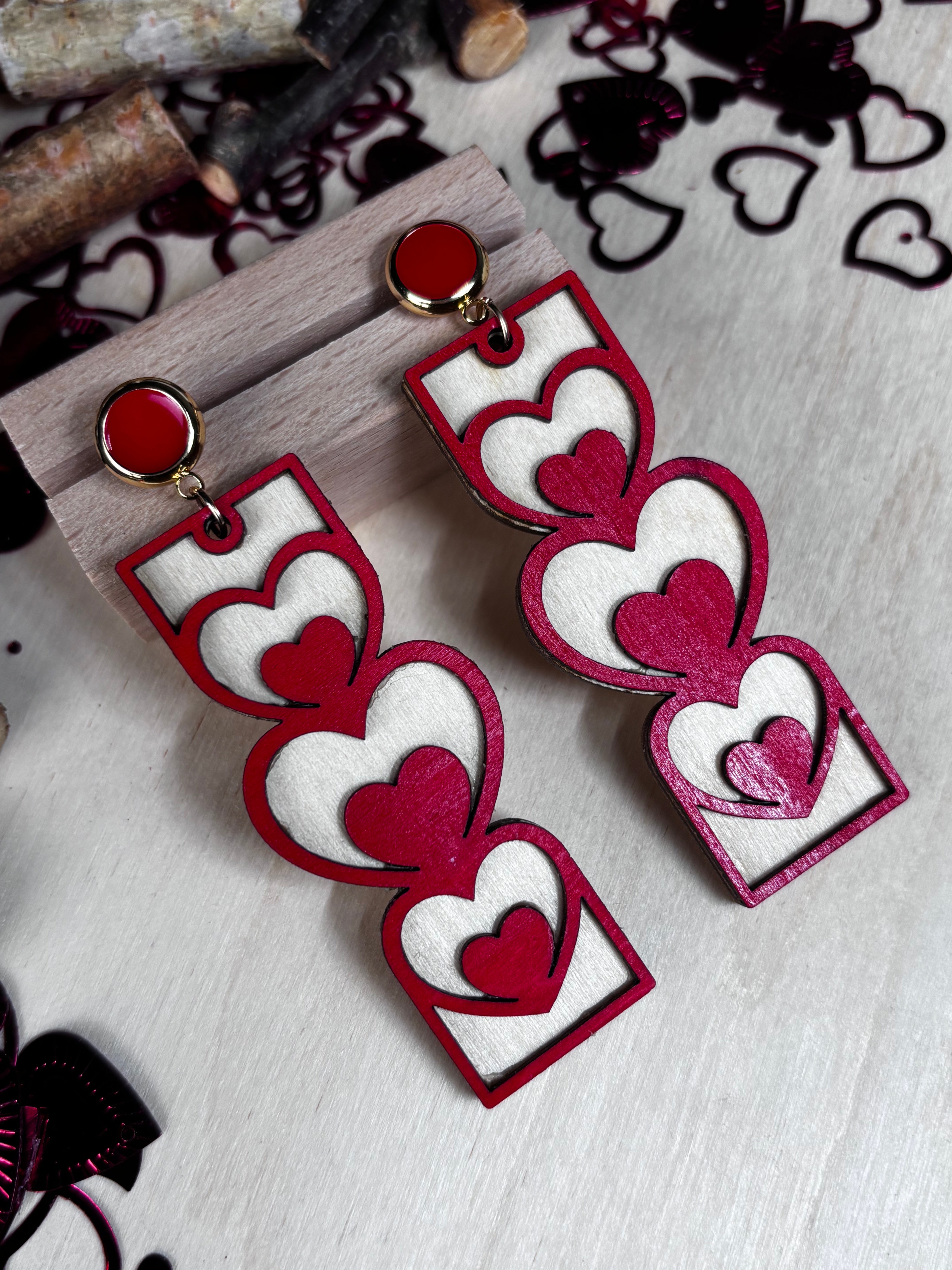 Cœur Enchanté Earrings - Akajou