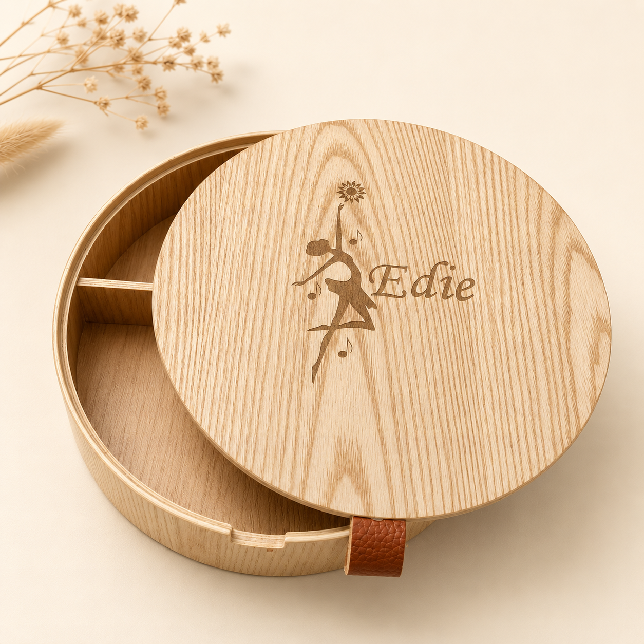 Akajou- Nature's Keepsake Round Jewelry Box - Akajou