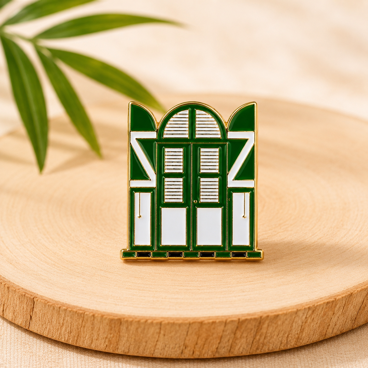 Jalouzi Window Enamel Pin – Caribbean Heritage Collection