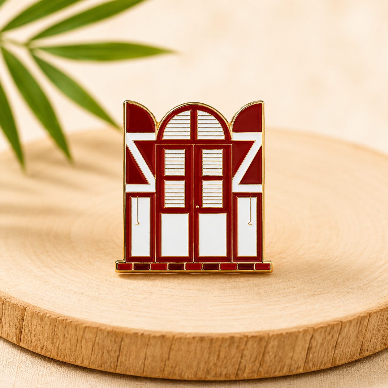 Jalouzi Window Enamel Pin – Caribbean Heritage Collection