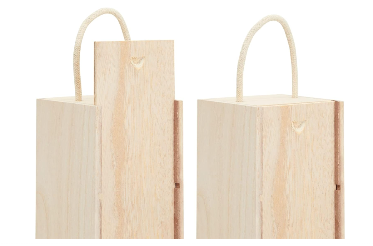 Premium Wooden Wine Box Set - Akajou