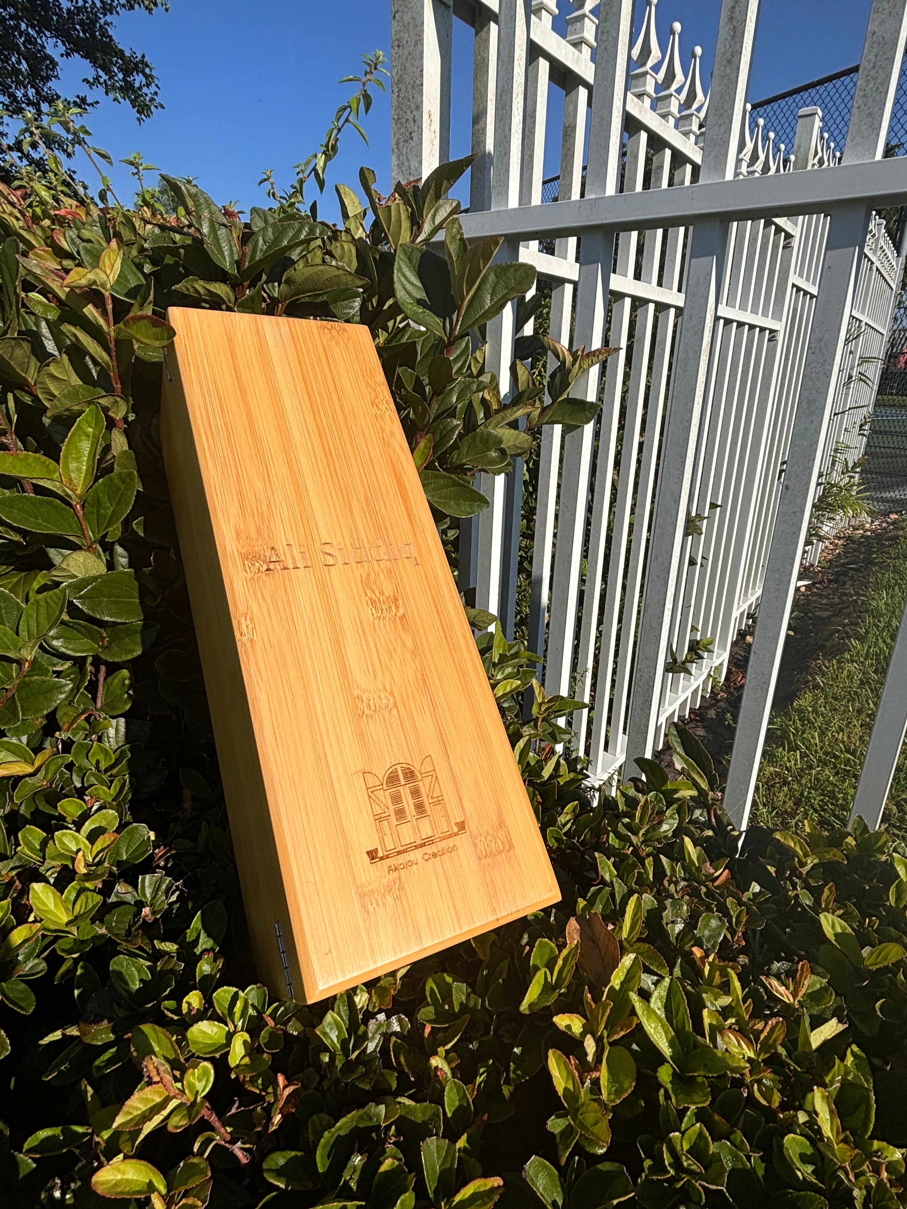 Premium Wooden Wine Box Set