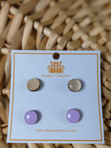Clair Stud Earrings - Akajou