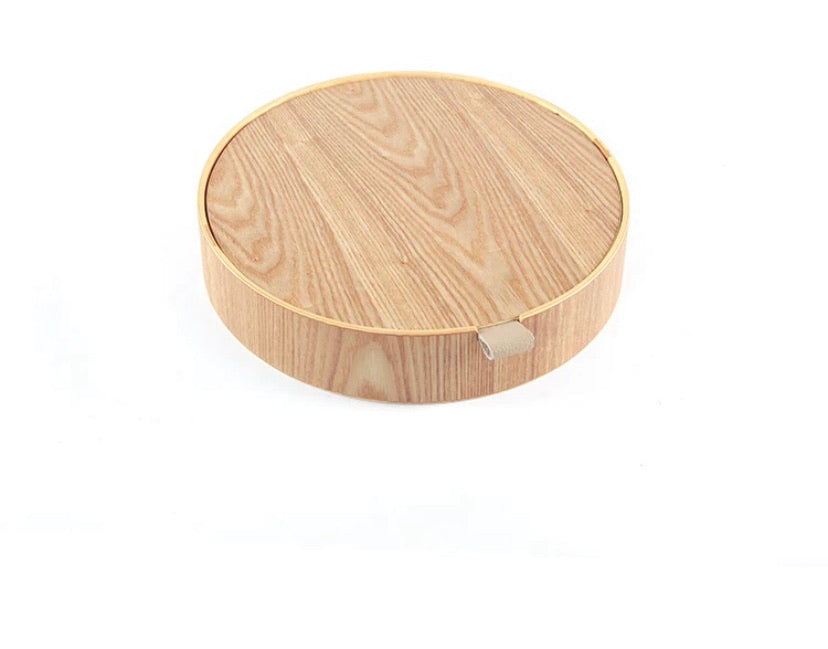 Akajou- Nature's Keepsake Round Jewelry Box